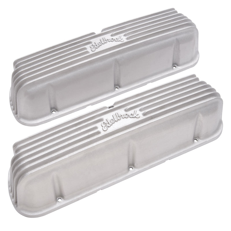 Edelbrock Valve Cover Classic Series Ford 1962-95 221 351W V8 Satin Edelbrock Valve Covers