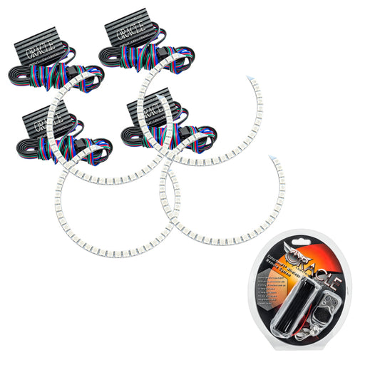 Oracle Ford F250/350 11-16 Halo Kit (Round Ring Design) - ColorSHIFT ORACLE Lighting Headlights