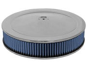 aFe MagnumFLOW Air Filters Round Racing P5R A/F Chrome Assy 14x3: Blk/Blue aFe Air Filters - Universal Fit