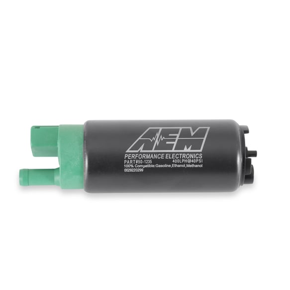 AEM 400LPH E85-COMPATIBLE HI FLOW IN-TANK FUEL PUMP - SINGLE BARB 50-1235 AEM Autoparts