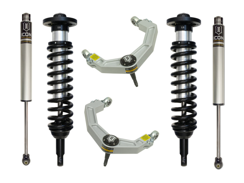 ICON 09-13 Ford F-150 4WD 0-2.63in Stage 2 Suspension System w/Billet Uca ICON Coilovers