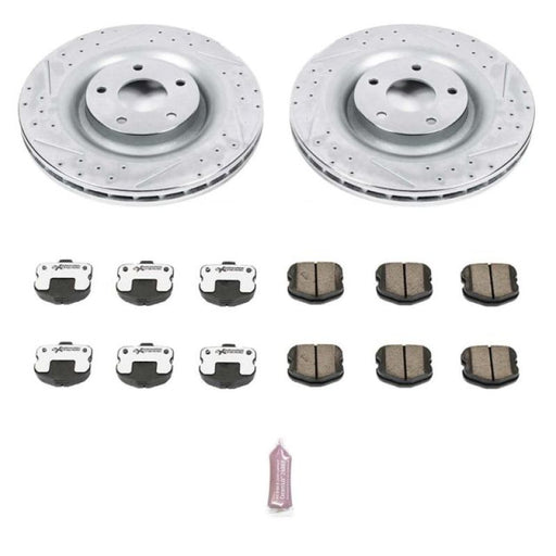 Power Stop 06-13 Chevrolet Corvette Front Z26 Street Warrior Brake Kit PowerStop Brake Kits - Performance D&S