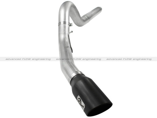 aFe Atlas 5in DPF-Back Aluminized Steel Exh Sys, Ford Diesel Trucks 08-10 V8-6.4L (td) Black tip aFe DPF Back