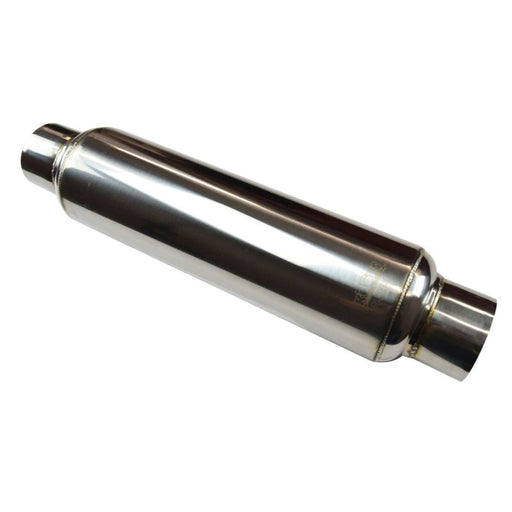 Kooks Universal 3in Round Muffler 14in Long. Pol SS Kooks Headers Muffler