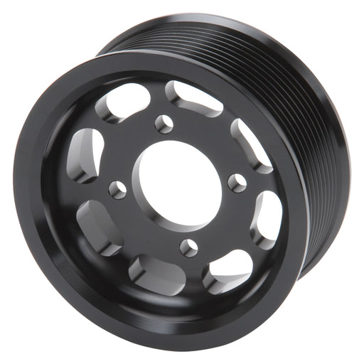 Edelbrock Pulley Enforcer 10 Rib 3 875In Black Edelbrock Supercharger Pulleys