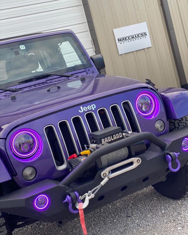 Oracle 7in High Powered LED Headlights - Black Bezel - ColorSHIFT - BC1 ORACLE Lighting Headlights