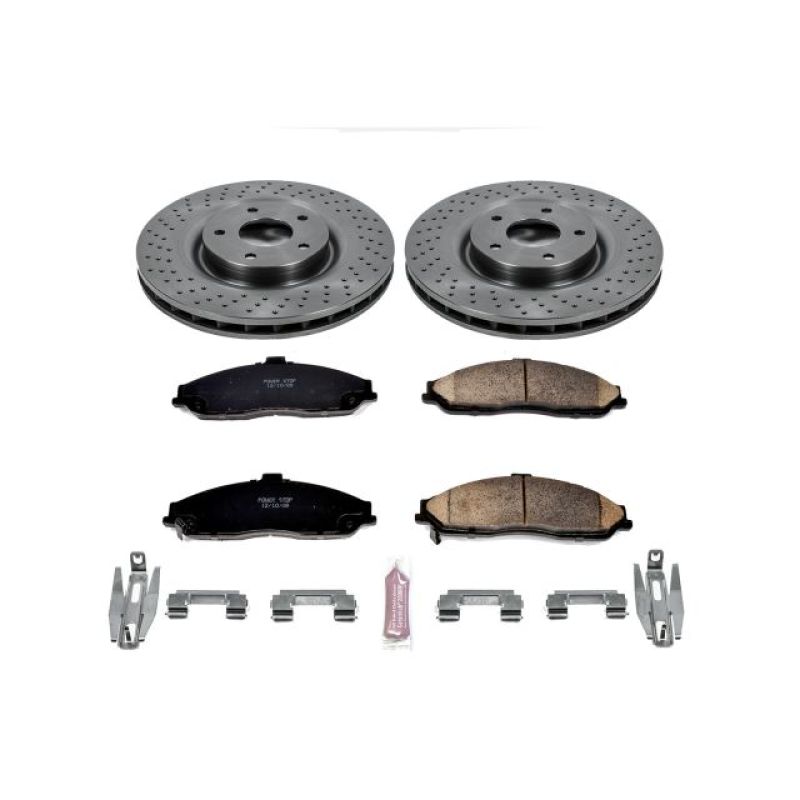 Power Stop 06-09 Cadillac XLR Front Autospecialty Brake Kit PowerStop Brake Kits - OE