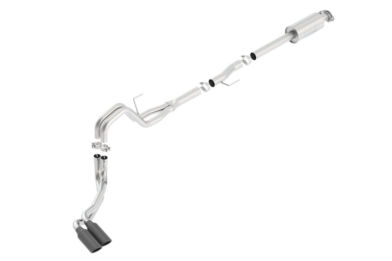 Borla 15-16 Ford F-150 3.5L EcoBoost Ext. Cab Std. Bed Black Chrome CB Exhaust ATAK Truck Side Exit Borla Catback