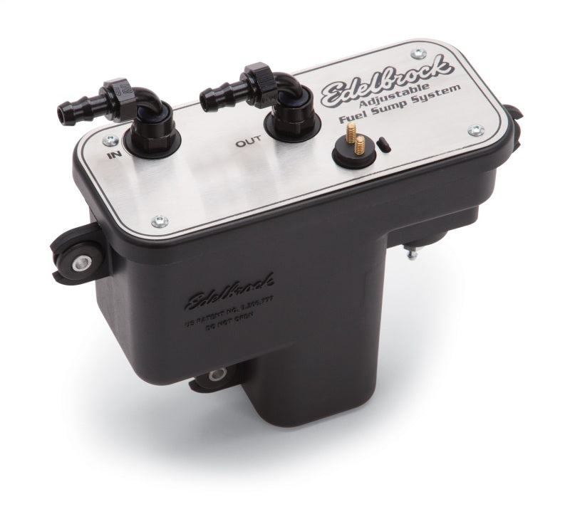 Edelbrock Fuel System Universal Fuel Sump Module Adjustable Fuel Sump Tank Only 255 LPH Edelbrock Fuel Tanks