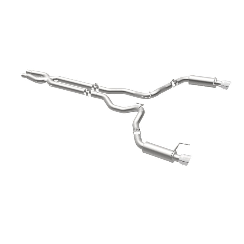 MagnaFlow Cat Back, SS, 3in, Competition, Dual Split Polished 4.5in Tips 2015 Ford Mustang GT V8 5.0 Magnaflow Catback