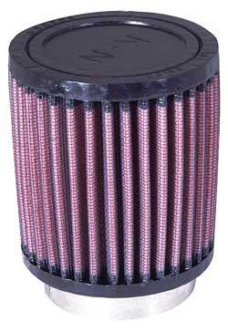 K&N Filter Universal Rubber Filter 2 1/4 inch Flange 3 1/2 inch OD 4 inch Height K&N Engineering Air Filters - Universal Fit