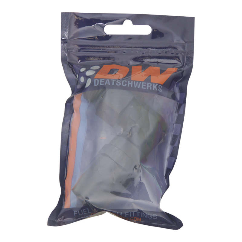 DeatschWerks 10AN ORB Female Swivel 90-Degree Hose End CPE - Anodized Matte Black DeatschWerks Fittings