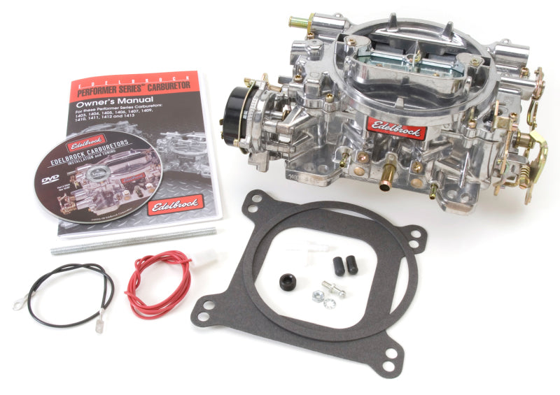 Edelbrock Carburetor Performer Series 4-Barrel 600 CFM Electric Choke Satin Finish Edelbrock Carburetors