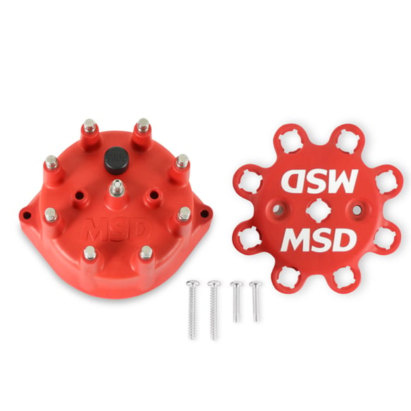 Red Distributor Cap 8431 MSD Autoparts
