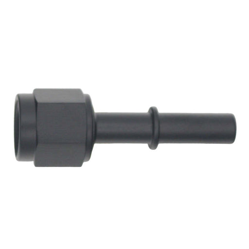 DeatschWerks 6AN Female Flare Swivel to 5/16in Male EFI Quick Disconnect - Anodized Matte Black DeatschWerks Fuel Components Misc