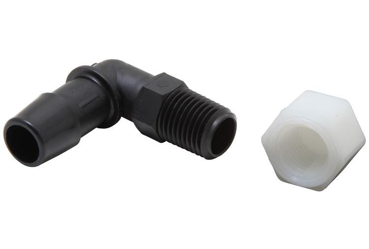 K&N Air Filter Vent Kit - White - 90 Degree Plastic 0.50in Flange 1.75in H 1.75in L K&N Engineering Air Intake Components