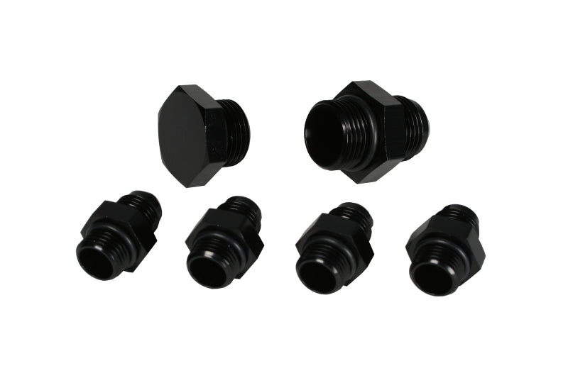 Aeromotive A4 Regulator Fitting Kit (for two (2) carbs) (4) AN-06/(1) AN-10/(1) AN-10 Plug) Aeromotive Fittings
