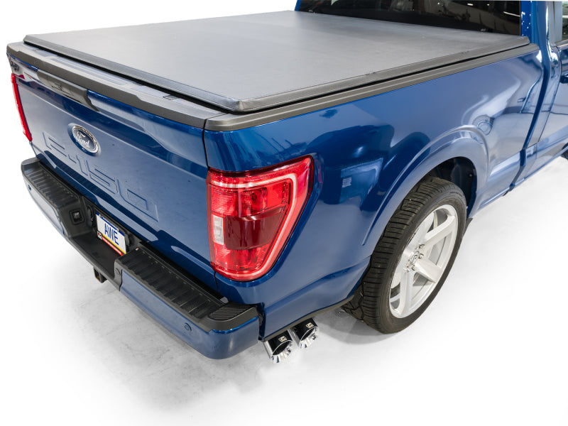 AWE 21-25 Ford F150 (14th Gen Reg Cab) Cat-Back Exhaust - 4.5in Dual Side Exit Chrome Tips AWE Tuning Catback