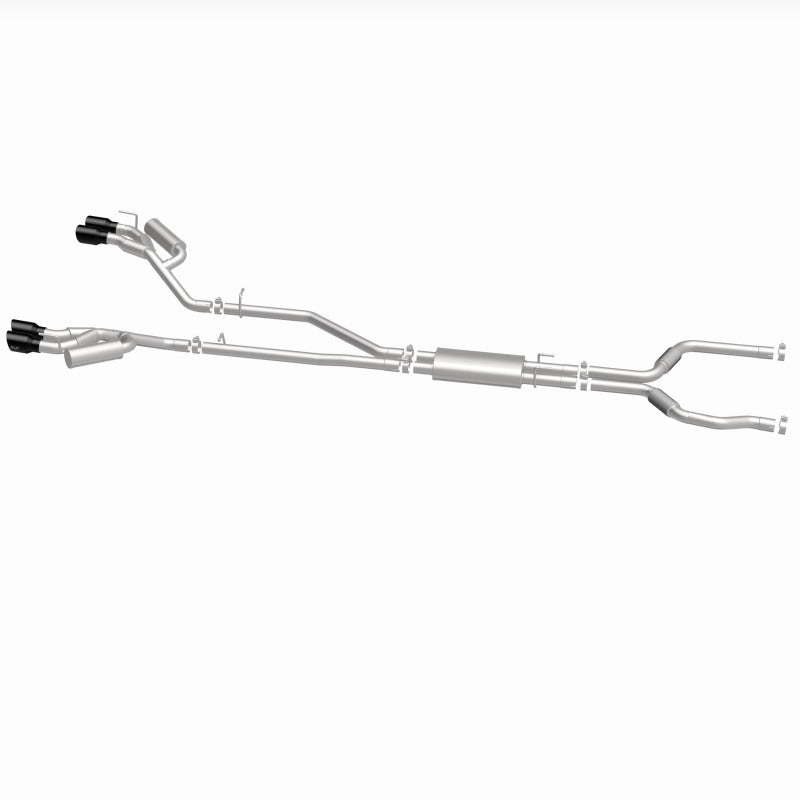 MagnaFlow 20-21 Ford Explorer 3.0L V6 Dual Exit Quad Black Chrome Tip Street Series Cat-Back Exhaust