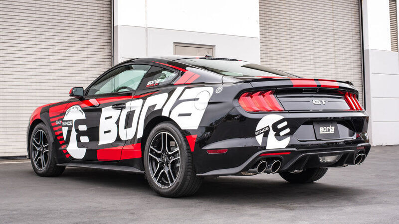 Borla 2018 Ford Mustang GT 5.0L AT/MT 2.5in S-Type Exhaust w/o Valves (Rear Section Only)