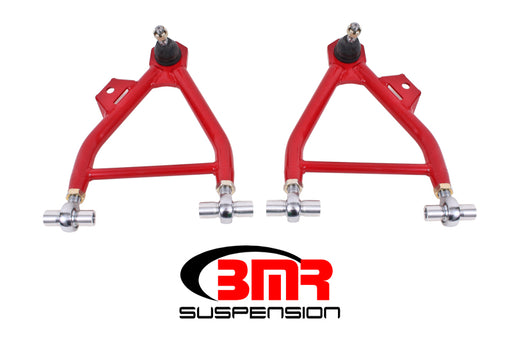 BMR 94-04 Mustang Lower A-Arms (Coilover Only) w/ Adj. Rod End and STD. Ball Joint - Red BMR Suspension Control Arms