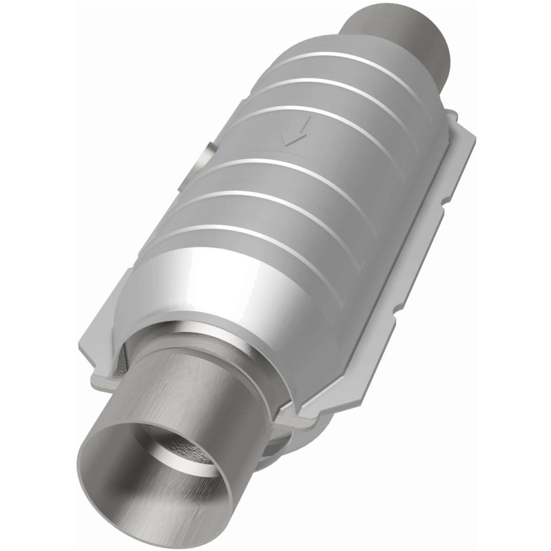 MagnaFlow Conv Univ 2.25in Inlet/Outlet Center/Center Round 11in Body L x 5.125in W x 15in Overall L Magnaflow Catalytic Converter Universal