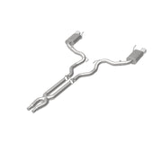 MagnaFlow Cat Back, SS, 3in, Street, Dual Split Polished 4.5in Tips 2015 Ford Mustang GT V8 5.0L Magnaflow Catback