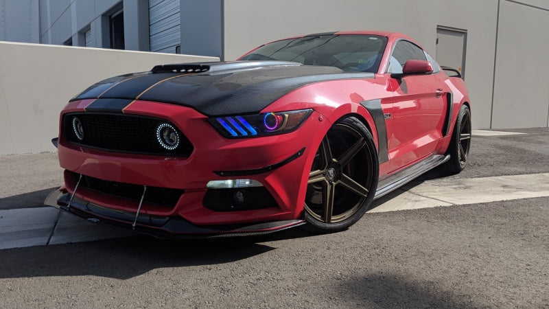 Oracle 15-17 Ford Mustang V6/GT/Shelby Dynamic DRL w/ Halo Kit - ColorSHIFT - Dynamic ORACLE Lighting Headlights