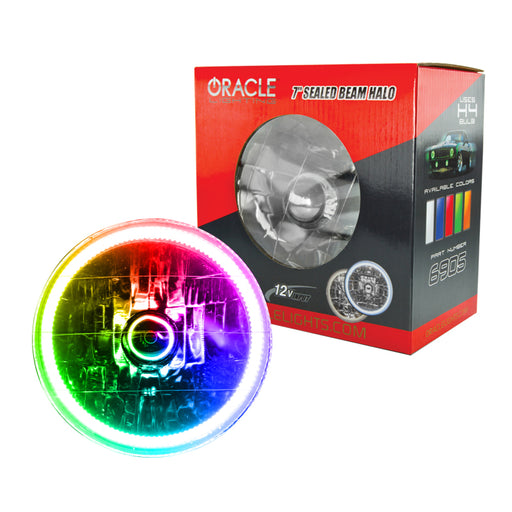 Oracle Pre-Installed Lights 7 IN. Sealed Beam - ColorSHIFT Halo ORACLE Lighting Headlights