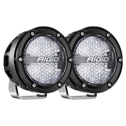 Rigid Industries 360-Series 4in LED Off-Road Diffused Beam - RGBW Backlight (Pair) Rigid Industries Light Bars & Cubes