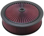K&N X-Stream Top Filter Black 14 inch OD 5.125 inch Neck Flange 5.875 inch H K&N Engineering Air Filters - Universal Fit