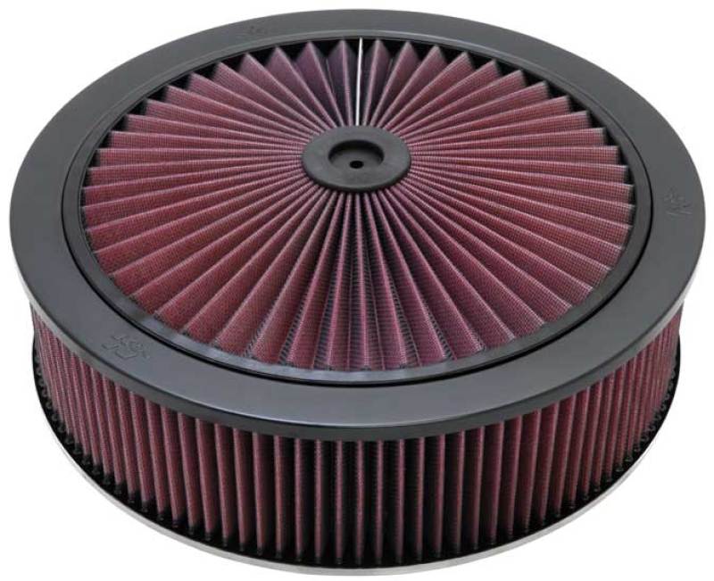 K&N X-Stream Top Filter Black 14 inch OD 5.125 inch Neck Flange 5.875 inch H K&N Engineering Air Filters - Universal Fit
