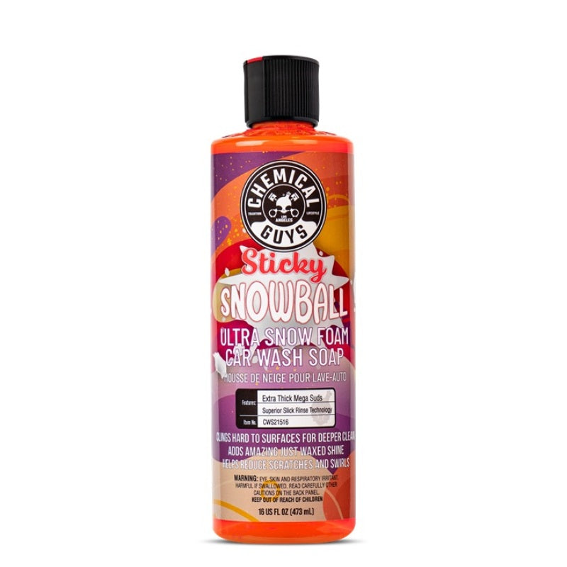 Chemical Guys Sticky Snowball Snow Foam Auto Wash - 16oz Chemical Guys Washes & Soaps