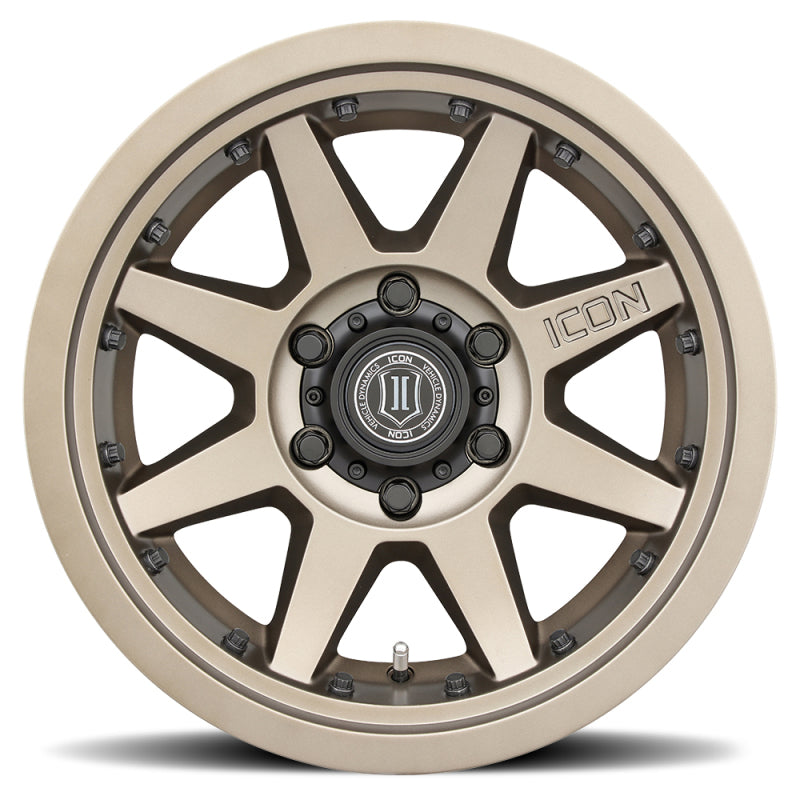 ICON Rebound Pro 17x8.5 6x135 6mm Offset 5in BS 87.1mm Bore Bronze Wheel ICON Wheels - Cast