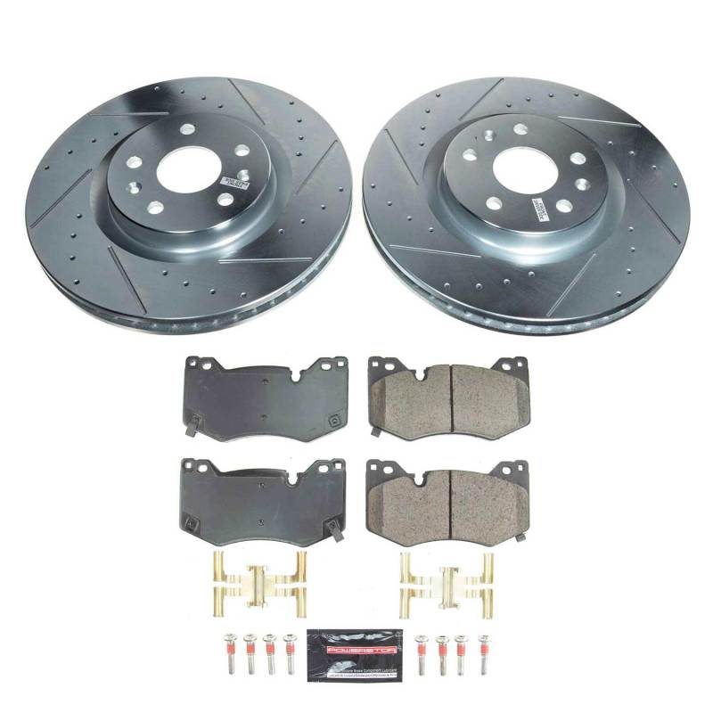 Power Stop 20-21 Chevrolet Corvette Front Z23 Evolution Brake Kit PowerStop Brake Kits - Performance D&S