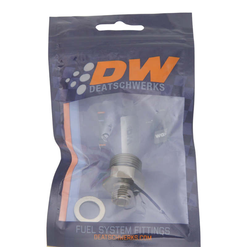 DeatschWerks 8AN ORB Male To 14 X 1.5 Metric Male (Incl O-Ring and Crush Washer) DeatschWerks Fittings