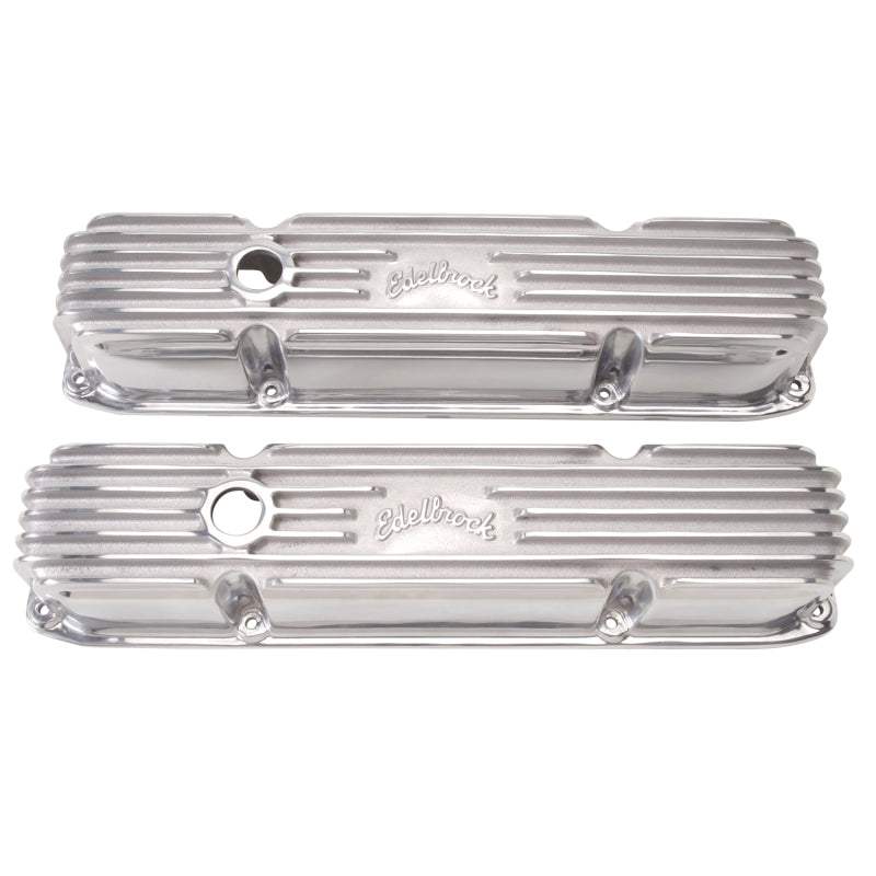 Edelbrock Valve Cover Classic Series Chrysler 383/440 CI V8 Polshed Edelbrock Valve Covers