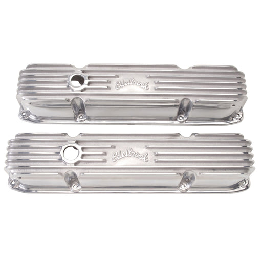 Edelbrock Valve Cover Classic Series Chrysler 383/440 CI V8 Polshed Edelbrock Valve Covers