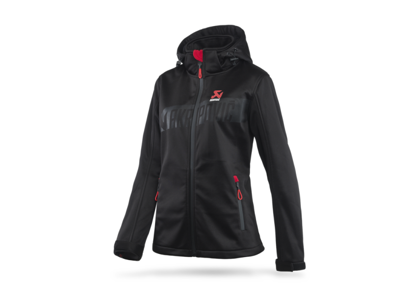 Akrapovic Womens Corpo Softshell Jacket Black - XL Akrapovic Headwear