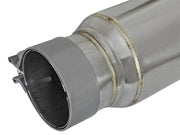 aFe MACH Force-Xp 409 SS Resonator 3in. Inlet/Outlet / 4in. Diameter / 12in. Body / 16in. Length aFe X Pipes