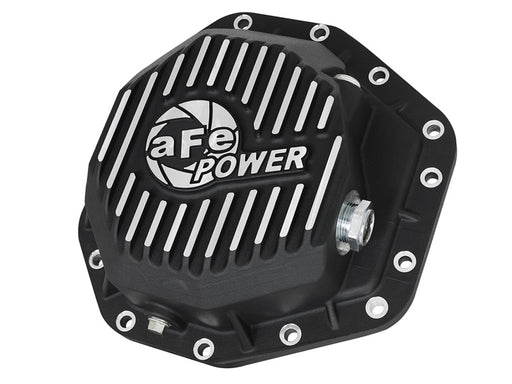 aFe Power Pro Ser Rear Diff Cover Black w/Mach Fins 2017 Ford Diesel Trucks V8-6.7L(td) Dana M275-14 aFe Diff Covers