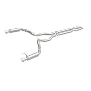 MagnaFlow Cat Back, SS, 3in, Competition, Dual Split Polished 4.5in Tips 2015 Ford Mustang GT V8 5.0 Magnaflow Catback