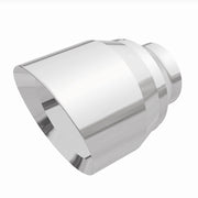 MagnaFlow Tip Stainless Double Wall Round Single Outlet Polished 4.5in DIA 2.5in Inlet 5.75in Length Magnaflow Tips