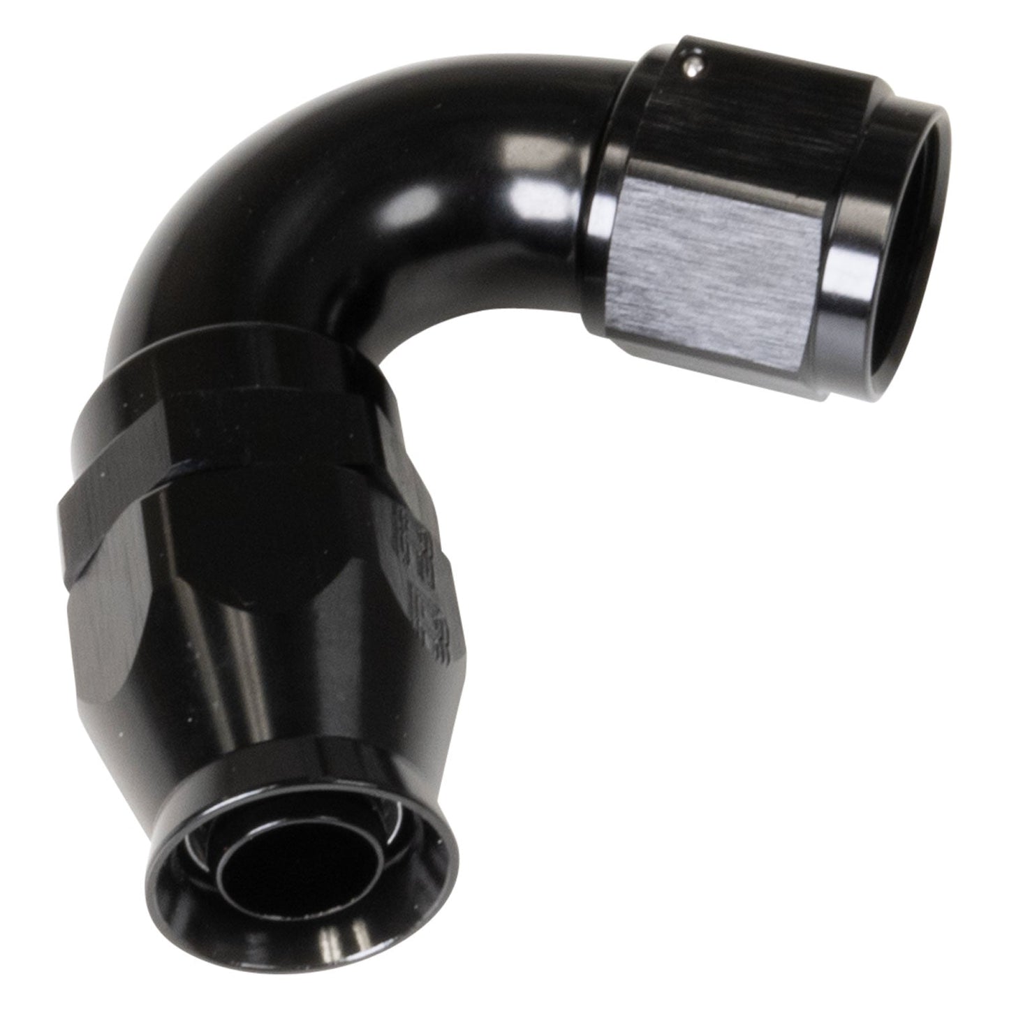 10 AN Pro PTFE 120 Degree Swivel Hose End With Black Finish RUSSELL Autoparts