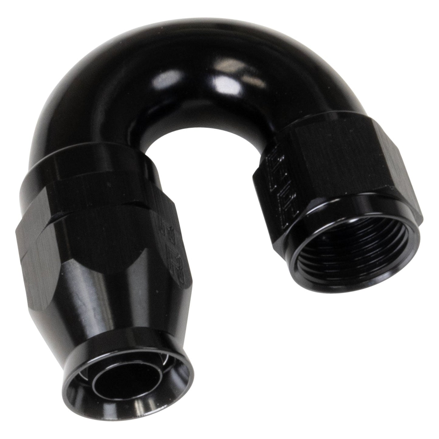10 AN Pro PTFE 180 Degree Swivel Hose End With Black Finish RUSSELL Autoparts