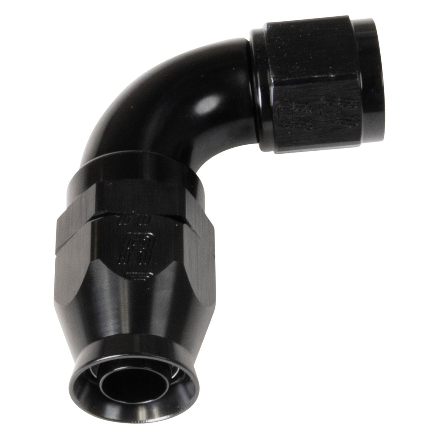10 AN Pro PTFE 90 Degree Swivel Hose End With Black Finish RUSSELL Autoparts