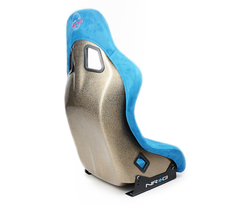 NRG FRP Bucket Seat ULTRA Edition - Medium (Blue Alcantara/Pearlized Back) NRG Race Seats