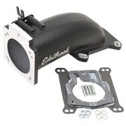 Edelbrock Ultra Low Profile Intake Elbow 90mm Throttle Body to Square-Bore Flange Black Finish Edelbrock Throttle Bodies