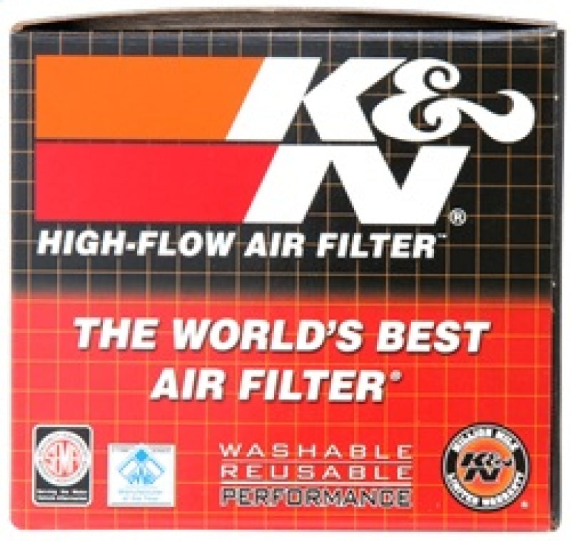 K&N Universal Round Tapered Chrome Filter 1.563in Flange ID x 3in Base OD x 2in Top OD x 3in H K&N Engineering Air Filters - Universal Fit