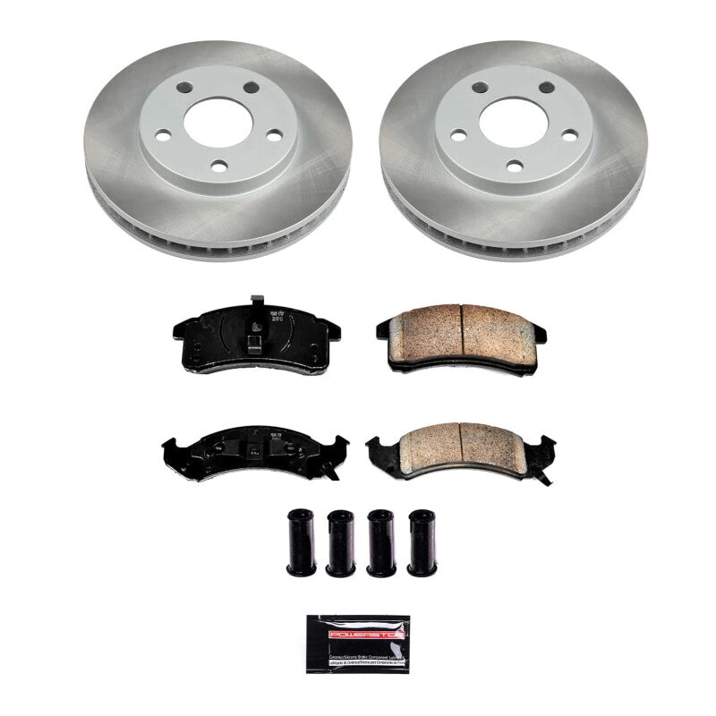 Power Stop 92-93 Pontiac Trans Sport Front Semi-Coated Rotor Kit PowerStop Brake Kits - Performance Blank